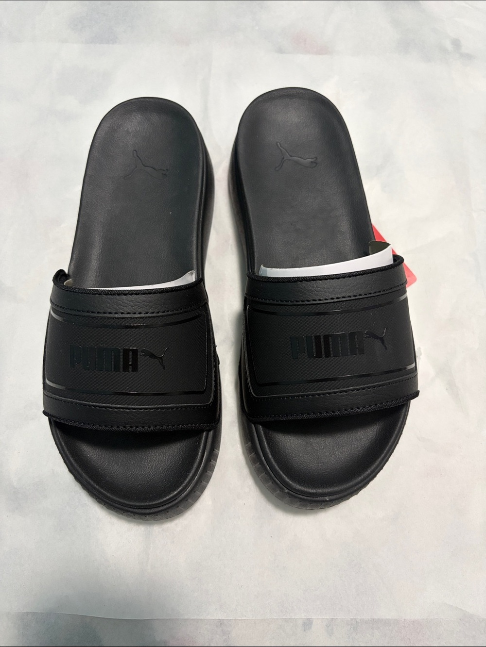 Puma Black Slide Sandals